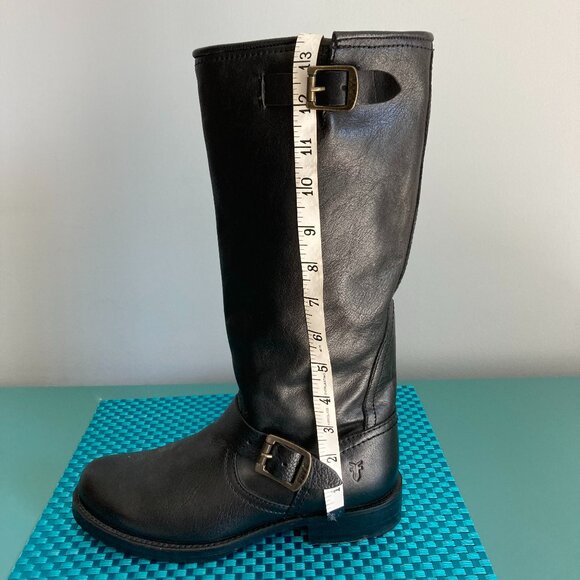 Frye Leather Buckle Boots Women Size 8 - Picture 12 of 15